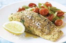 Polenta and Herb-Crusted Barramundi