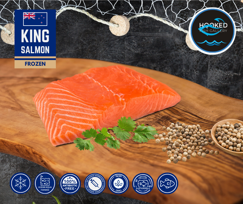 FROZEN - New Zealand  King Salmon Single Fillet 150-190gm