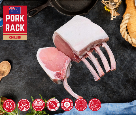 Chilled - Free Range Pork Rack 10 Rib