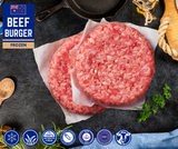 Frozen Beef Burger Patties - 2 x 140gm  hand-made