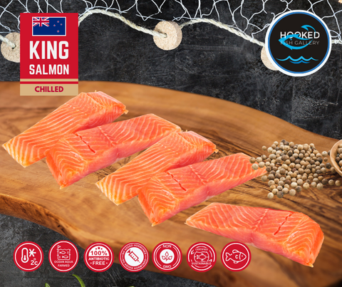 CHILLED - New Zealand Fresh Salmon Fillets, 5 x 150-190gm