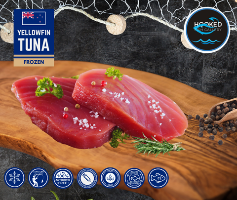 FROZEN: Yellowfin Tuna Fillets Approx 2 x 200 - 230g each