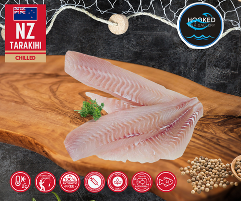 CHILLED - NZ Tarakihi 2 x 180g - 220g fillets(arrives Monday 21/10)