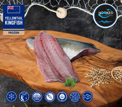 FROZEN - NZ Yellowtail Kingfish 2 x 220g to 250g