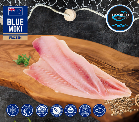 FROZEN - Blue Moki Fillets x 2 170g to 200g