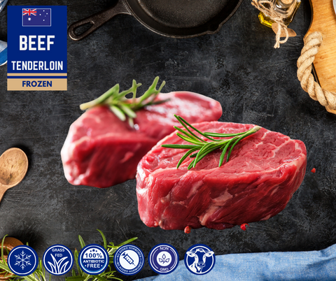 FROZEN - Premium Tenderloin Beef approx 2 x 300g