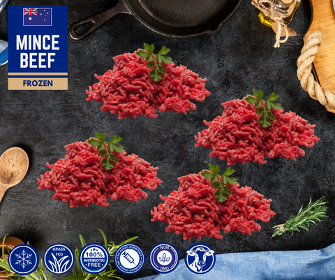 FROZEN - PRS Lean Beef Mince, 2 x 500gm