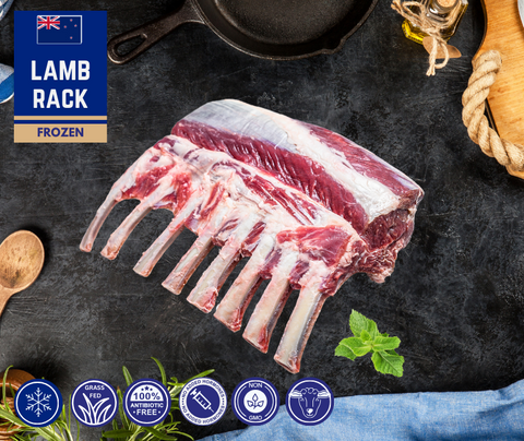 Frozen - New Zealand Rack of Lamb (cap off), 300-500g3