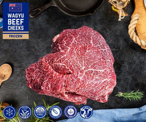 FROZEN - Wagyu Beef Cheeks, 900g - 1.2kg